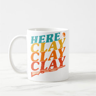 Caneca De Café Aqui Argila Argila Argila Divertido Tiro Desportiv