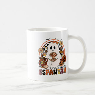 Caneca De Café Aqui Espantan! Dia De Muertos - Hall Mexicano