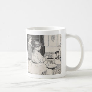 Caneca De Café Aqui Gatinho