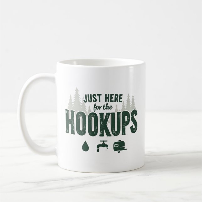 CANECA DE CAFÉ AQUI PARA A CAMPANHA DE HOOKUPS (Esquerda)