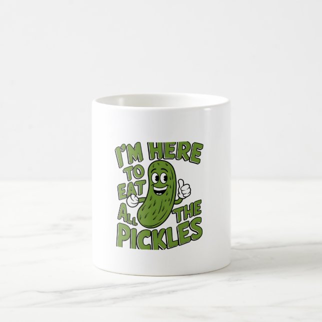 Caneca De Café Aqui para comer todos os picles (Centro)