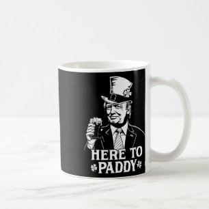 Caneca De Café Aqui para o Paddy Trump Dia de São Patrício Trevo