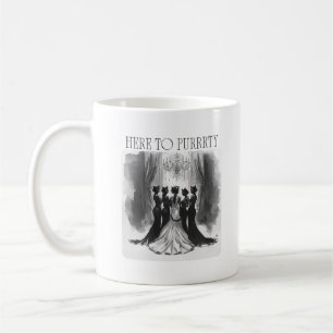 Caneca De Café Aqui para Purrrti – Festa de Despedida de Solteira