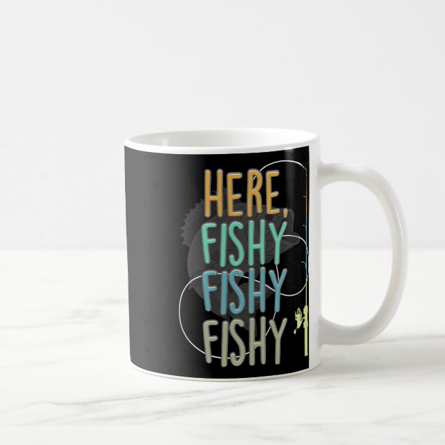 Caneca De Café Aqui Pescador Pesca Peixe Rod Pesca Sayi (Direita)