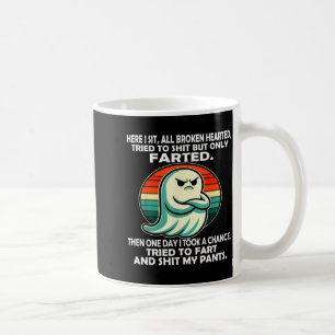 Caneca De Café Aqui Sento Todo Quebrado de Coração Tentei Mas Só