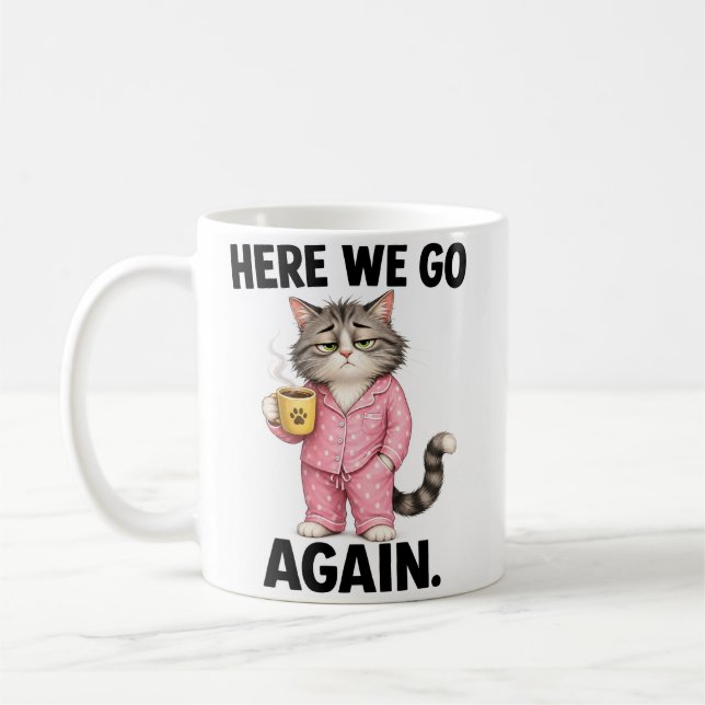 Caneca De Café Aqui vamos nós novamente (Esquerda)