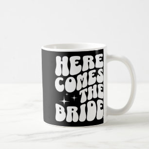 Caneca De Café Aqui Vem a Noiva Groovy Bach Retro Despedida de So