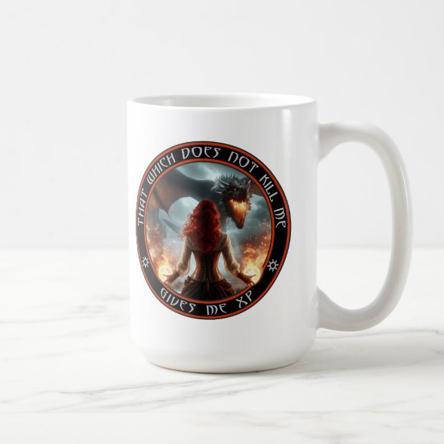 Caneca De Café Aquilo que não me Mata me Dá XP (Direita)