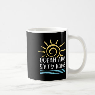 Caneca De Café Ar do Oceano Cabelo Salgado Amantes da Praia Diver