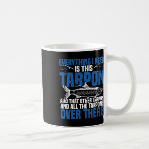 Caneca De Café Arado De Pesca De Tarpon E Peixe De Tarpon Combo C