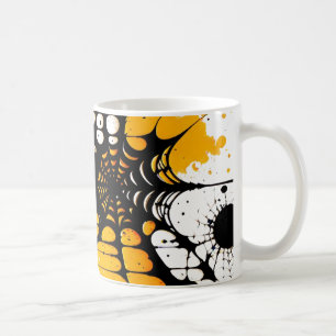 Caneca De Café Aranha-Aranha - Laranja-e-Mata Negra-Halloween