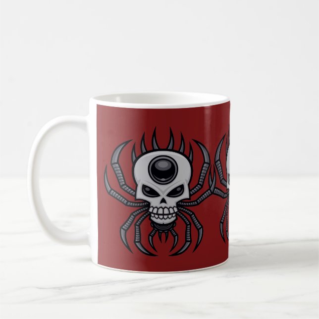 Caneca De Café Aranha-do-crânio (Esquerda)
