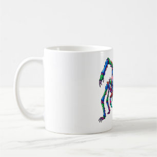 Caneca De Café Aranha Neon Furiosa