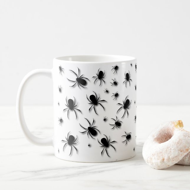 Caneca De Café Aranhas (Com Donut)