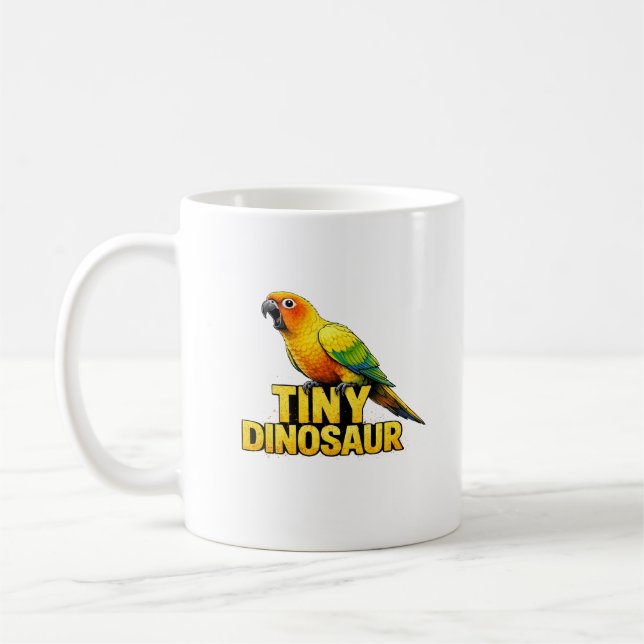 Caneca De Café Aratinga Sol Pequeno Dinossauro (Esquerda)