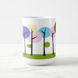 Caneca De Café Árboles Colores Mug