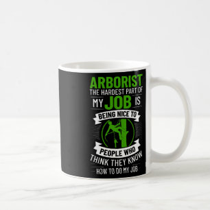 Caneca De Café Arborista Corrente de Serra de Escalada de Árvore 