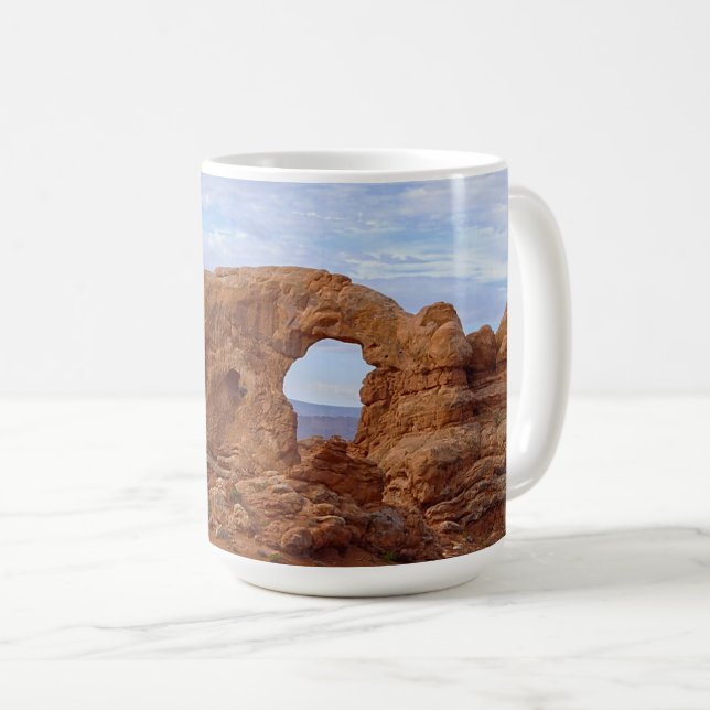 Caneca De Café Arca de Torre no Parque Nacional de Arches, Utah (Frente Esquerda)