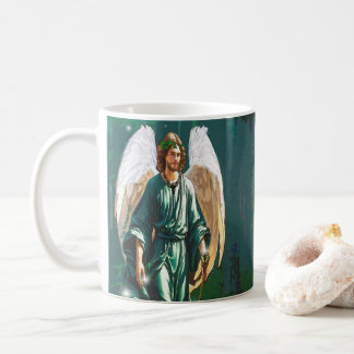 Caneca De Café Archangel Saint Raphael Full Image Healing Angel