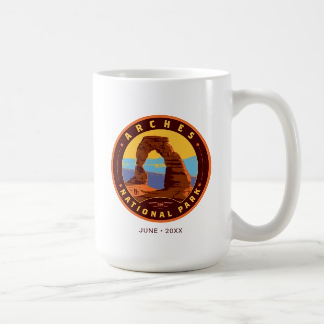 Caneca De Café Arches National Park (Direita)