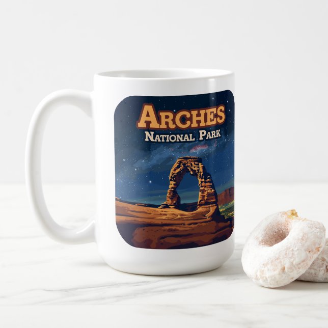Caneca De Café Arches National Park Utah Delicate Arch Moab (Com Donut)