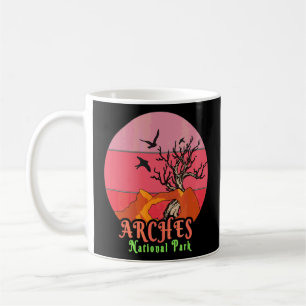 Caneca De Café Arches National Park Utah Retro Vintage Traveler V