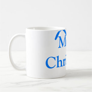 Caneca De Café Arco azul feliz família natalícia presentes simple