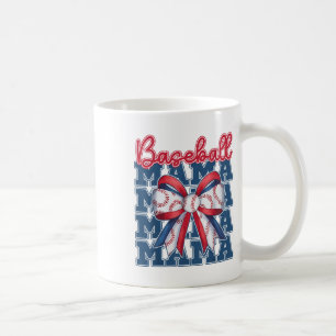 Caneca De Café Arco Baseball Mama Coquette Esporte Dia de as mães