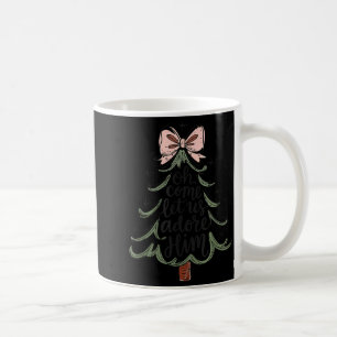 Caneca De Café Arco Coquete Jesus Árvore de Natal Oh Venha Vamos 