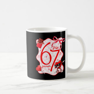 Caneca De Café Arco Coquete Seis Sete 67 Meme Dançando Coração Va
