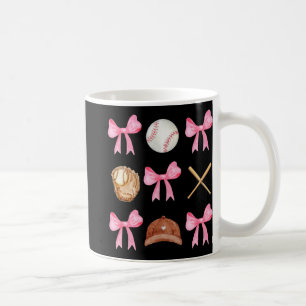 Caneca De Café Arco Coquette Baseball Mama Baseball Mãe Mães Da