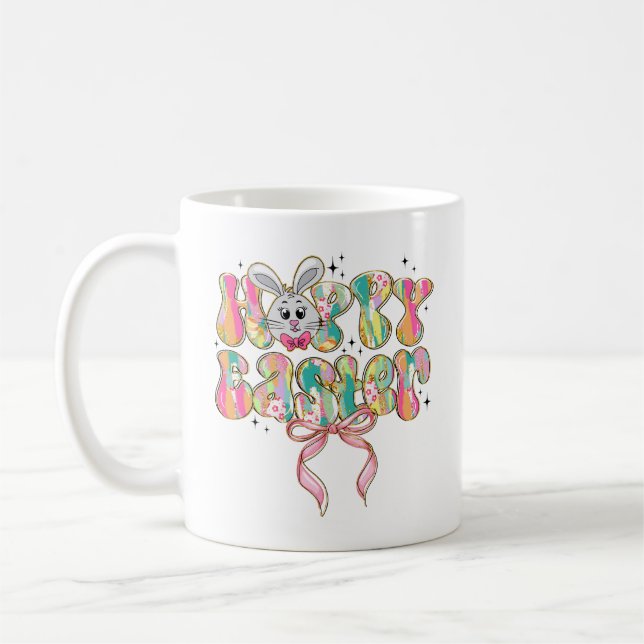 Caneca De Café Arco Coquette Felz pascoa Bunny (Esquerda)