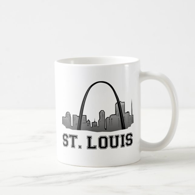 Caneca De Café Arco da entrada em St Louis (Direita)