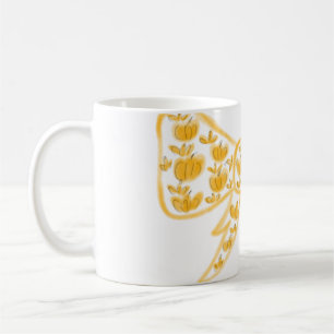 Caneca De Café Arco de abóbora amarela feliz Halloween adiciona t