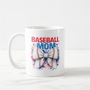 Caneca De Café Arco de Beisebol Vibrante MAMA - Cute Dia de Jogo