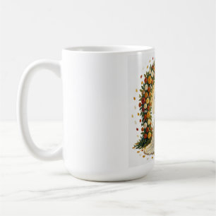 Caneca De Café Arco de Casamento Romântico Rosas Douradas Casal