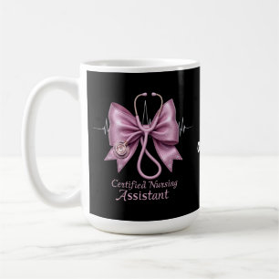 Caneca De Café Arco de Coquete CNA Assistente de Enfermagem Certi
