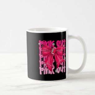 Caneca De Café Arco de Coquete do Cancer de Mama rosa-out Mãe Gir