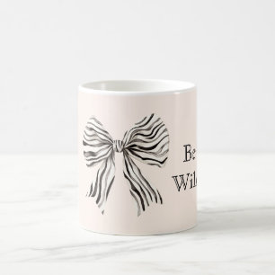 Caneca De Café Arco de Impressão de Zebra Seja Selvagem
