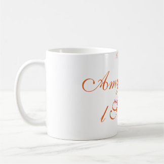 Caneca De Café Arco de laranja chá de noiva ousado retrô desenho 