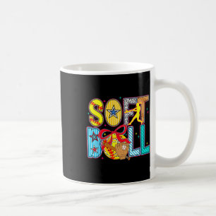 Caneca De Café Arco de softball no dia do jogo de beisebol