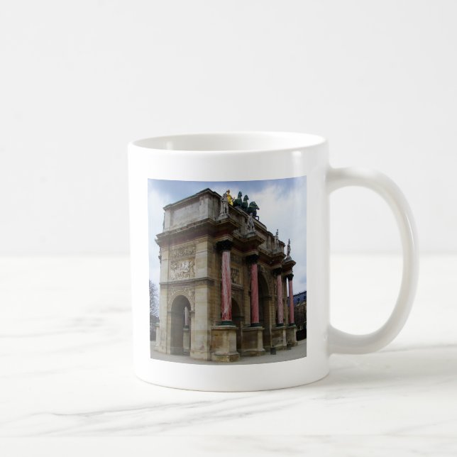Caneca De Café Arco de Triunfo do Carrousel. (Direita)