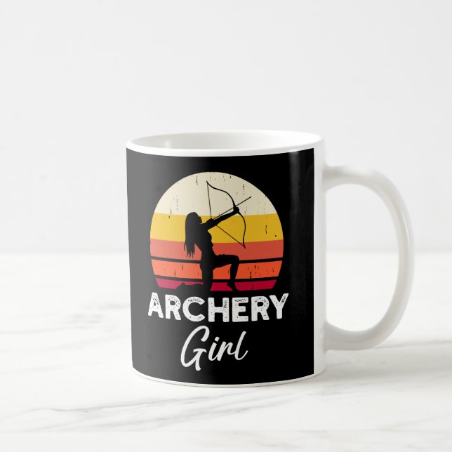 Caneca De Café Arco e Seta de Garota de Arqueiro (Direita)