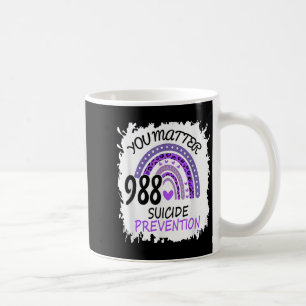 Caneca De Café Arco-Íris 988 Prevenção Contra Suicídio Fita Color