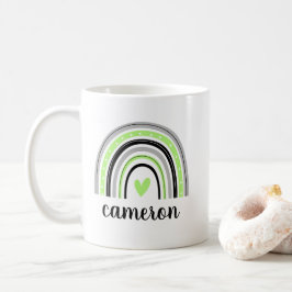 Caneca De Café Arco-íris Agênero Personalizado