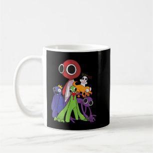 Caneca De Café Arco-íris Amigos vermelho-azul verde-laranja