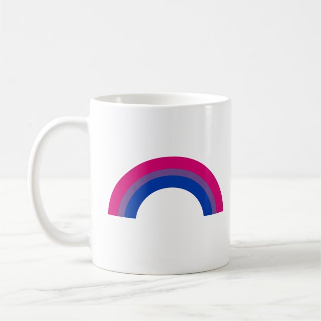 Caneca De Café Arco-íris Bissexual (Esquerda)