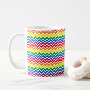 Caneca De Café Arco-íris Chevron Orgulho Gay