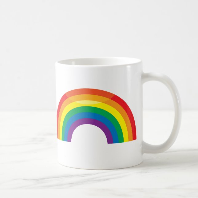 Caneca De Café Arco-íris clássico (Direita)