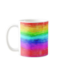 Arco-Íris Colorido Cano-Vazio Cama Trendy Mug
